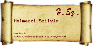 Helmeczi Szilvia névjegykártya